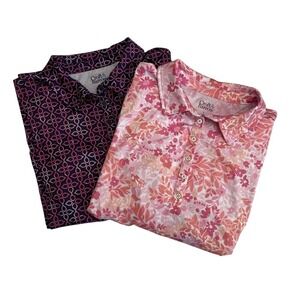 Croft & Barrow Quarter Sleeve Womens Floral 2 piece Shirt Set Croft & Barrow W13